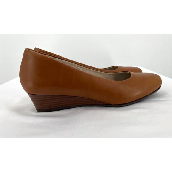 SAS Sophia Camel Wedge Pump SIze 10W Made In Italy - Picture 4 of 10